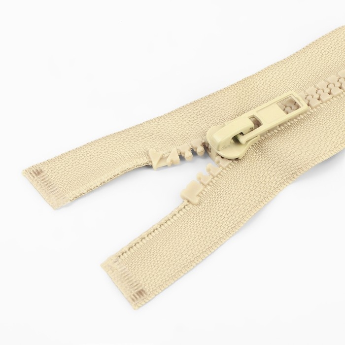 Молния &laquo;Трактор&raquo;, №5, разъёмная, замок автомат, 80 см, цвет бежевый, цена за 1 штуку