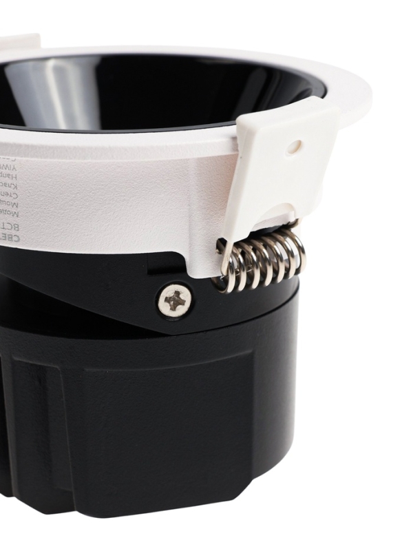 Светильник светодиодный встраиваемый, поворотный, 6Вт, 6500К, с драйвером, D75, черно-белый   107130