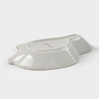 Блюдо Доляна &laquo;Зайка в золотом&raquo;, 20,5&times;15,5&times;3,2 см, цвет белый