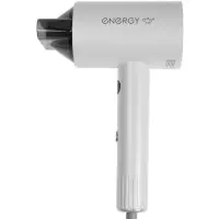 Фен Energy EN-856, 1600 Вт, 2 скорости, 3 температурных режима, ионизация, дисплей, белый