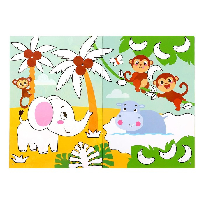 Раскраска многоразовая набор &laquo;Рисуй-стирай. Мир животных&raquo; 2 шт. по 12 стр.