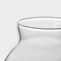 Банка стеклянная для хранения сыпучих продуктов &laquo;Бабл&raquo;, 400 мл, 10&times;12 см, с пробковой крышкой