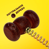 Деревянный молоточек на пружине, 40 &times; 7 &times; 4 см