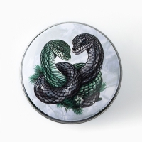 Свеча новогодняя в железной банке &laquo;Новый год: Змейки&laquo;Новый год: аромат сирень, 4.8 см