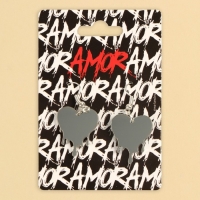 Серьги &laquo;Amor&raquo;, 6 х 9 см