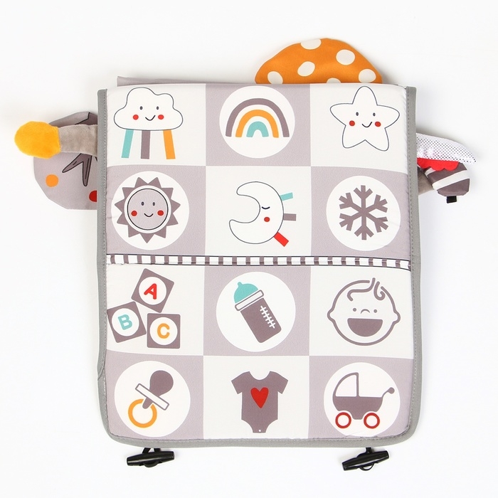 Развивающий складной коврик с книжкой - шуршалкой 3 в 1 &laquo;Зверята&raquo;, Крошка Я