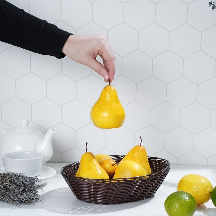 Корзинка для подачи Доляна &laquo;Шоко&raquo;, 25&times;17&times;6 см, цвет коричневый