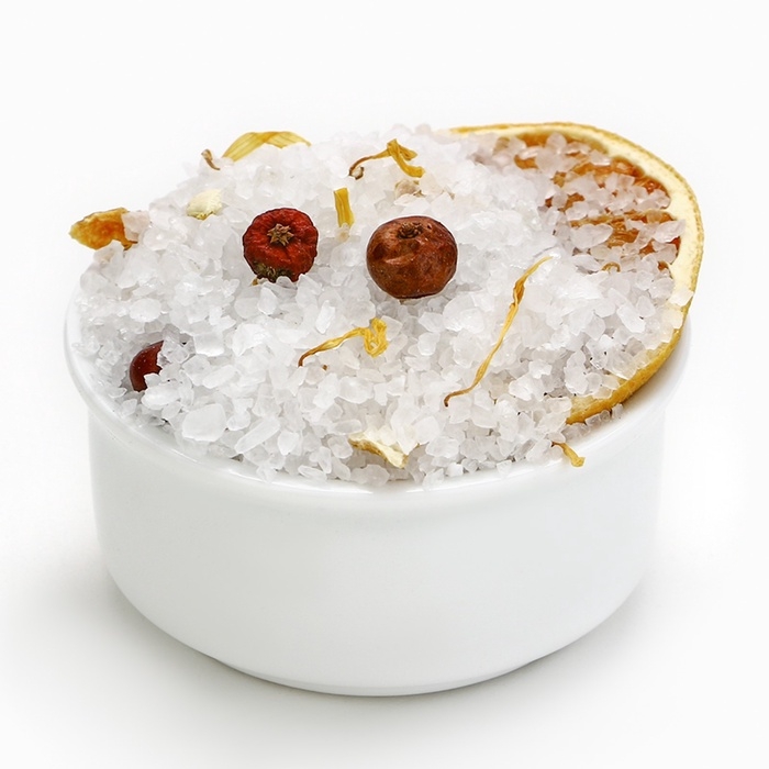 Соль для ванны с апельсином и цедрой мандарина, 400 г, Новый Год