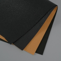 Лист для творчества иск.кожа "Рисунок Личи" чёрный лист 33х20 см толщина 1 мм