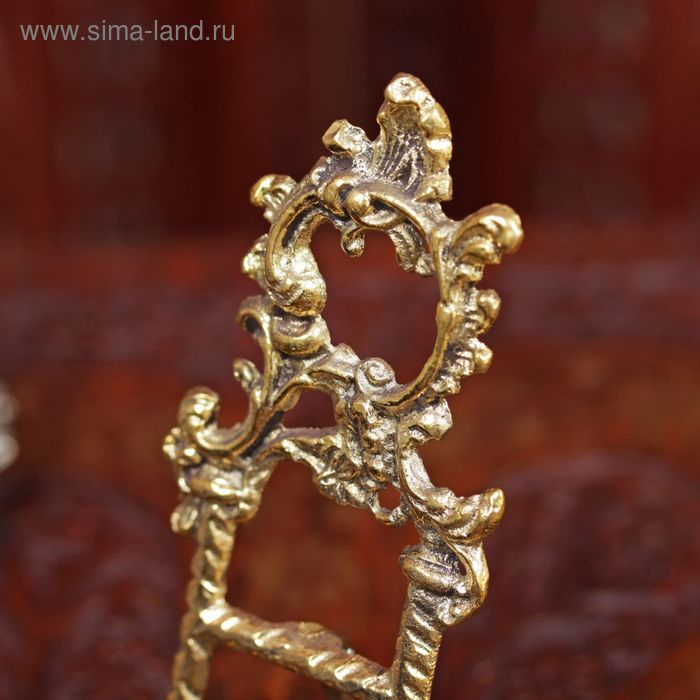 Мини мольберт "Трезубец" латунь 15х8,5х3,5 см