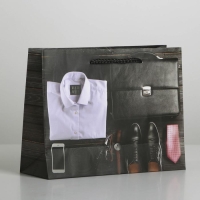 Пакет подарочный ламинированный, упаковка, &laquo;Стиль&raquo;, MS 23 х 18 х 8 см