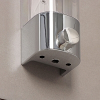 Диспенсер механический для антисептика и жидкого мыла, 500 мл, цвет серебристый