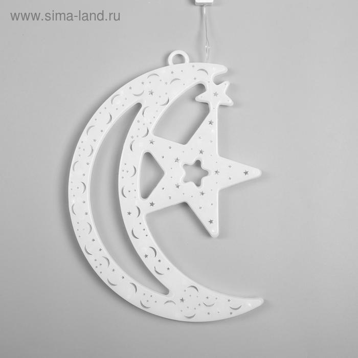 Светодиодная фигура &laquo;Месяц&raquo; 20 &times; 30 см, пластик, 220 В, свечение мульти (RG/RB)