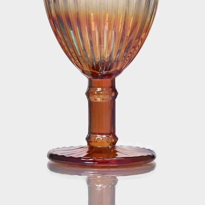 Бокал для вина из стекла Magistro &laquo;Босфор&raquo;, 250 мл, 8,5&times;16,5 см, цвет градиент золото