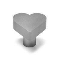 Ручка кнопка мебельная &ldquo;HEART&ldquo;, цвет серый