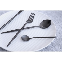 Ложка чайная из нержавеющей стали Magistro &laquo;Фолк&raquo;, длина 12,3 см, цвет чёрный