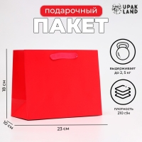 Пакет ламинированный &laquo;Фуксия&raquo;, MS 23 &times; 18 &times; 10 см