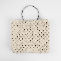 Ручки для сумки &laquo;Круг&raquo;, металлические, d = 10 см, 2 шт, цвет серебряный