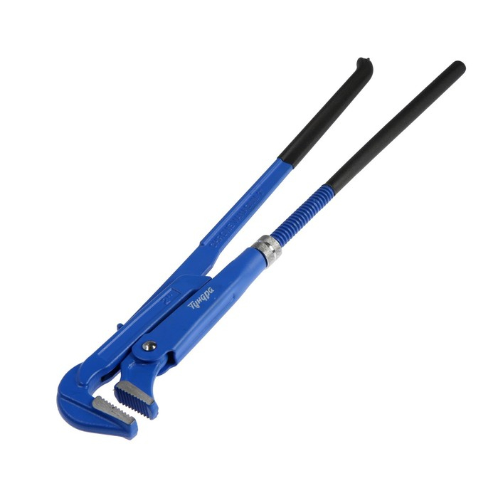 Ключ трубный рычажный ТУНДРА, плоский зажим 90&deg;, раскрытие до 65 мм, №3, 2"