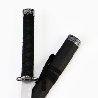 Сувенирное оружие &laquo;Катана&raquo;, без подставки, чёрные ножны под змеиную кожу, матовый  70 см