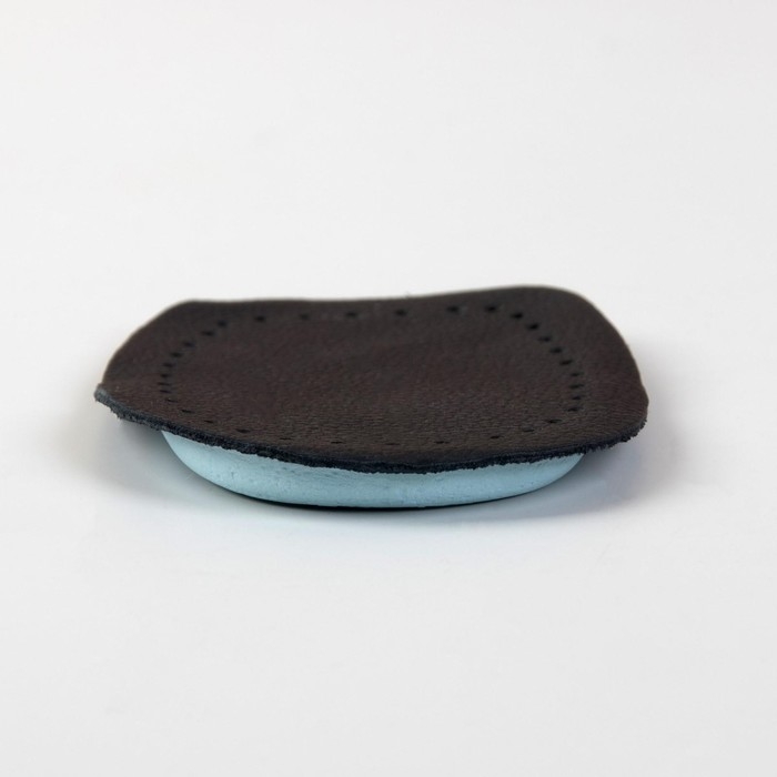 Подпяточники для обуви, кожаные, 9,5 &times; 7 см, пара, цвет чёрный