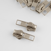 Бегунок автоматический для молнии &laquo;Трактор&raquo;, №5, 10 шт, цвет никель