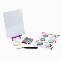 Рисование пастелью с мольбертом &laquo;Красочные пионы&raquo;, набор для творчества