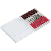 Аппарат для маникюра Luazon LMH-01, 6 насадок, 5 Вт, 3000-15000 об/мин, розовый