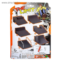 Набор &laquo;Скейт-парк&raquo;, рампа, фингерборд, МИКС