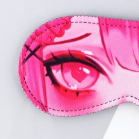 Маска для сна &laquo;Асами&raquo;, 19.3 х 9.5 см, цвет розовый