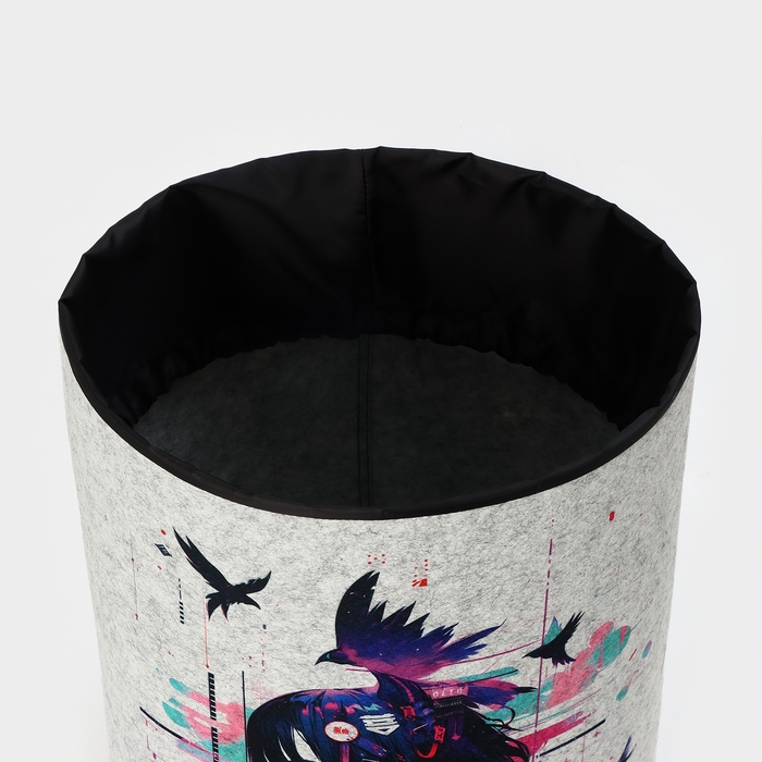 Органайзер для хранения &laquo;Аниме&raquo;, на завязках, 40&times;32&times;48 см, 42 л, серый