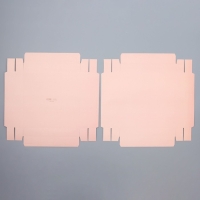 Коробка подарочная для цветов с вазой и PVC окнами складная, упаковка, &laquo;Персик&raquo;, 23 х 30 х 23 см