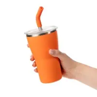 Термостакан Sapporo без логотипа, оранжевый