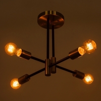 Люстра "Лора" 4х40Вт Е27 латунь 58х58х37см