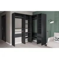 Модульная Гардеробная система Модус комплект 280*208*51 графит