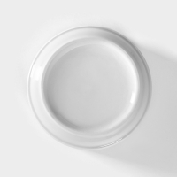 Чашка фарфоровая для бульона без ручек &laquo;Бельё&raquo;, 300 мл, d=10,5 см, цвет белый