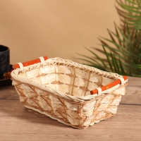 Корзина плетеная 23x17x9 см, ротанг
