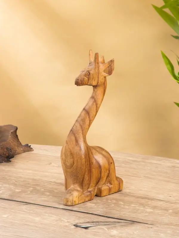 Сувенир "Жирафик" дерево Пиннис, 12х6х25 см, цв. коричневый
