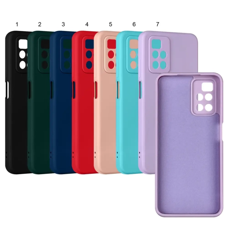 Чехол Xiaomi Redmi 10 цветной силикон