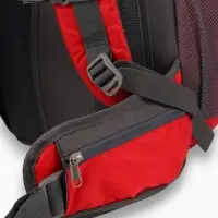 Рюкзак тур 65+5л, 30*20*53, отдел на шнурке, 5нар+2вн кармана, цвет красный