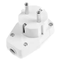 Вилка угловая с выключателем TANGO, 16 А, 250 В, IP 20, с заземлением, белая, индивидуальная упаковк