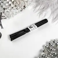 Шпильки для волос, набор 10 шт., 8 см, чёрные