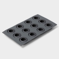 Форма для выпечки и муссовых десертов KONFINETTA &laquo;Паутина&raquo;, силикон, 29,5&times;17,5&times;2,5 см, 12 ячеек (4,2&times;2,5 см), цвет серый