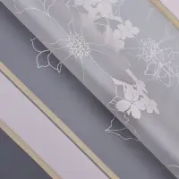 Пленка для цветов матовая, &laquo;Цветы с каймой&raquo;, 58&times;58 см, розовый