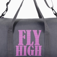 Сумка спортивная женская, TEXTURA, маленький размер, цвет серый