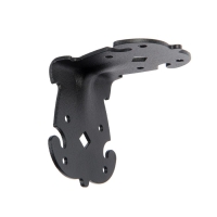 Уголок крепежный фигурный, 70х70х60х2,1 усиленный, цвет черный