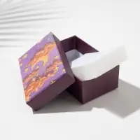 Коробочка подарочная под набор &laquo;Ночь&raquo;, 5&times;8 (размер полезной части 4.5&times;7.5 см), цветная, вставка белая