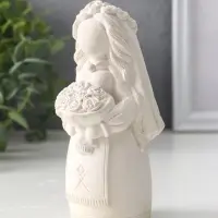 Фигура &laquo;Берегиня невеста&raquo;, 14&times;6.5&times;7 см, натуральный