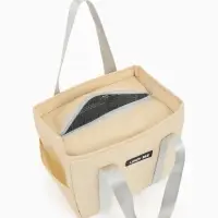 Термосумка на молнии, 6.4 л, цвет бежевый