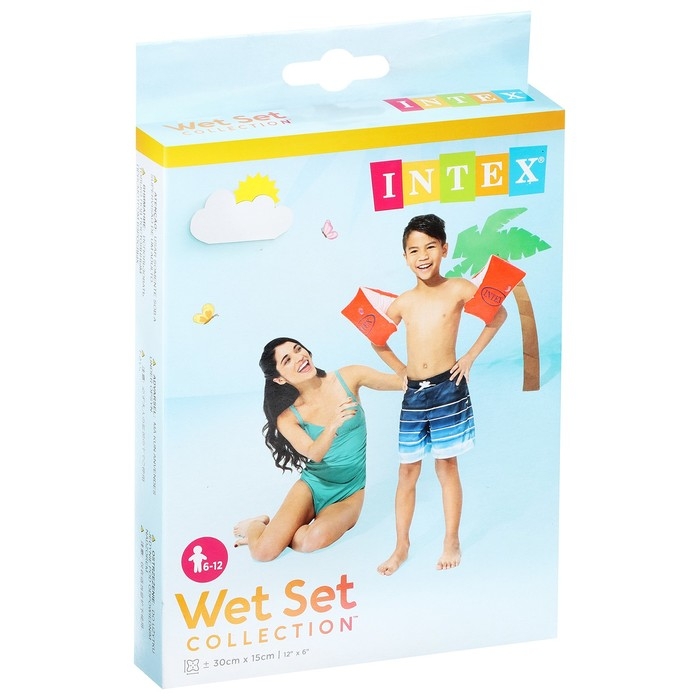 Нарукавники &laquo;Делюкс&raquo;, 30 х 15 см, от 6-12 лет, 58641NP INTEX